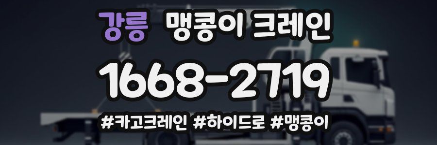 강릉 맹콩이 크레인