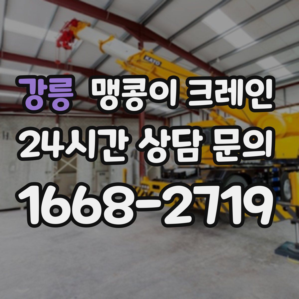 강릉 맹콩이 크레인