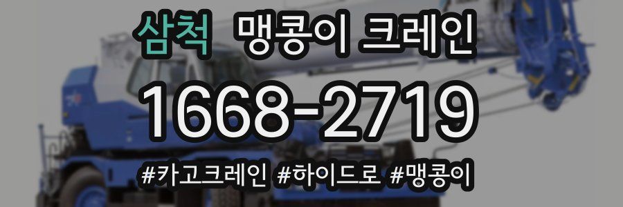 삼척 맹콩이 크레인