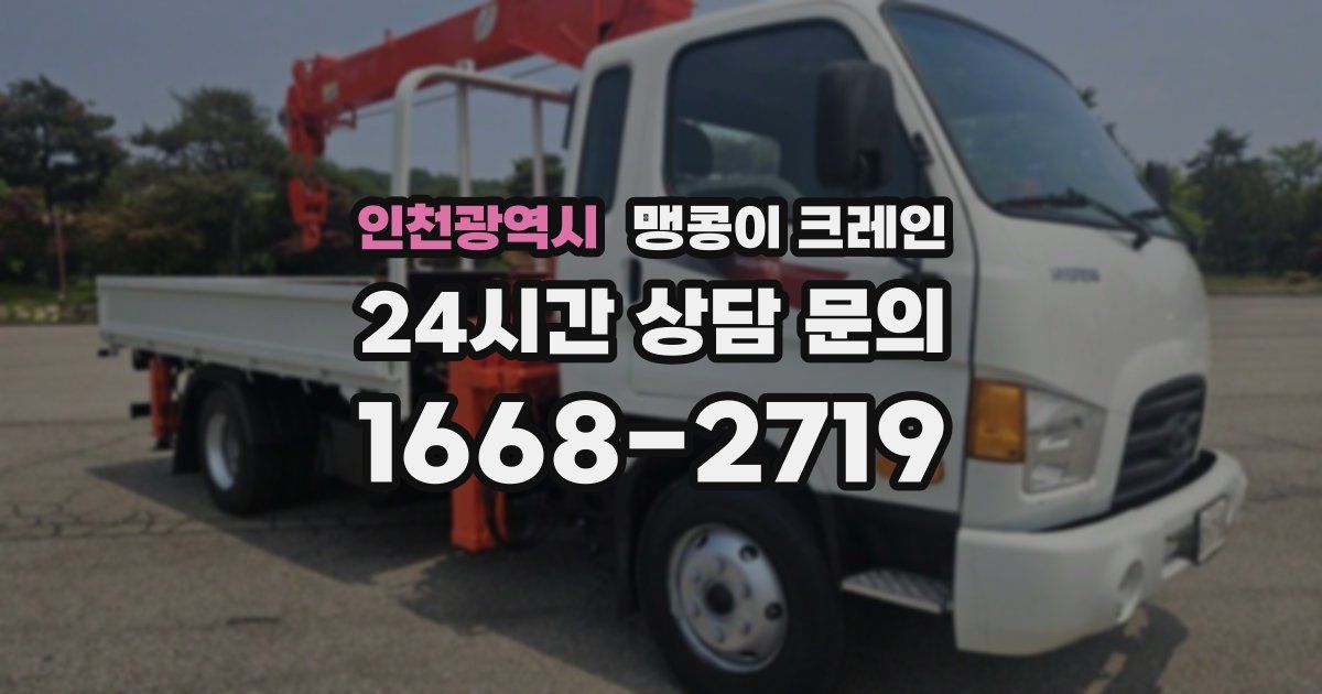 인천광역시 맹콩이 크레인