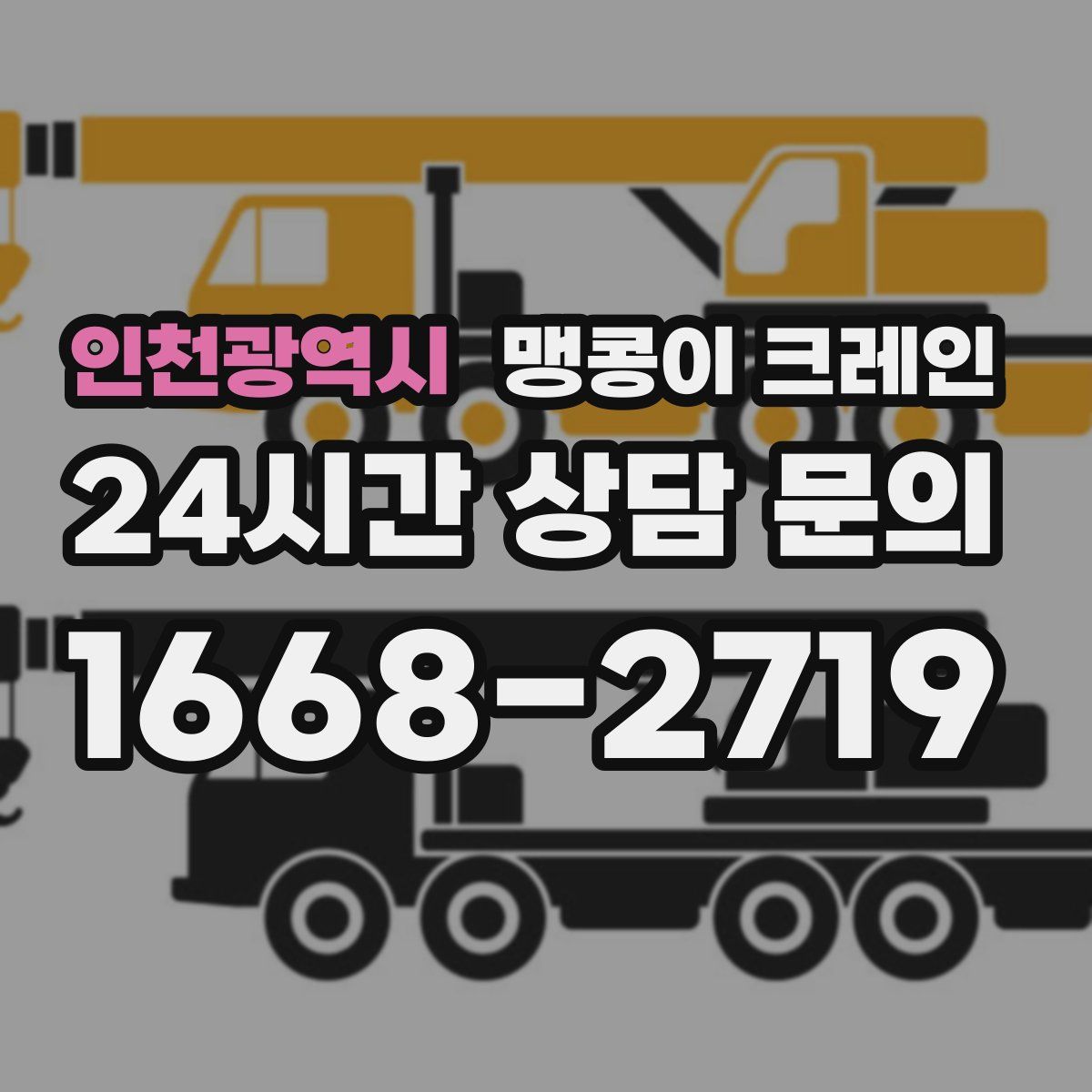 인천광역시 맹콩이 크레인