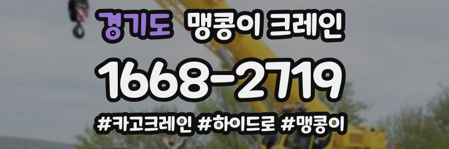 경기도 맹콩이 크레인