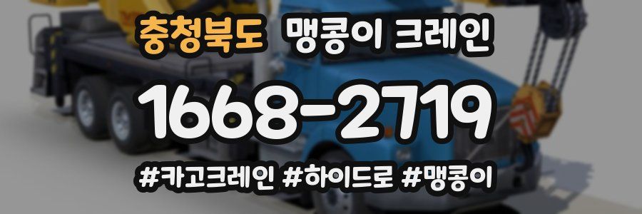 충청북도 맹콩이 크레인