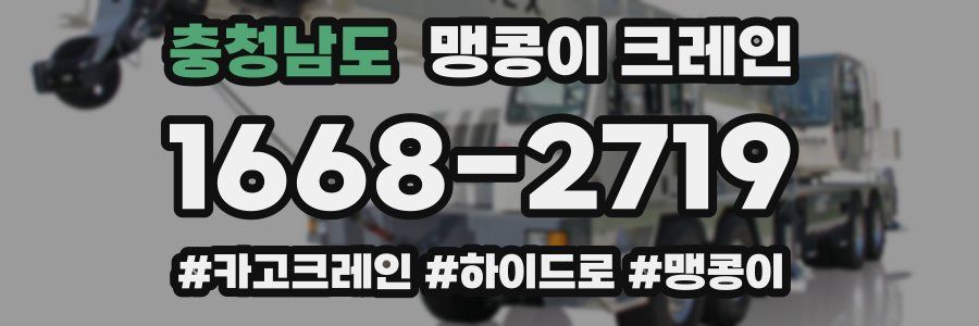 충청남도 맹콩이 크레인