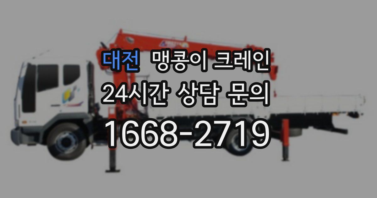 대전 맹콩이 크레인