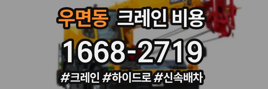 우면동 크레인 비용
