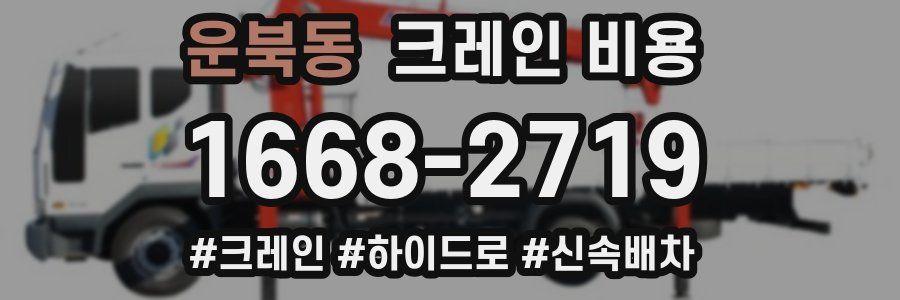 운북동 크레인 비용