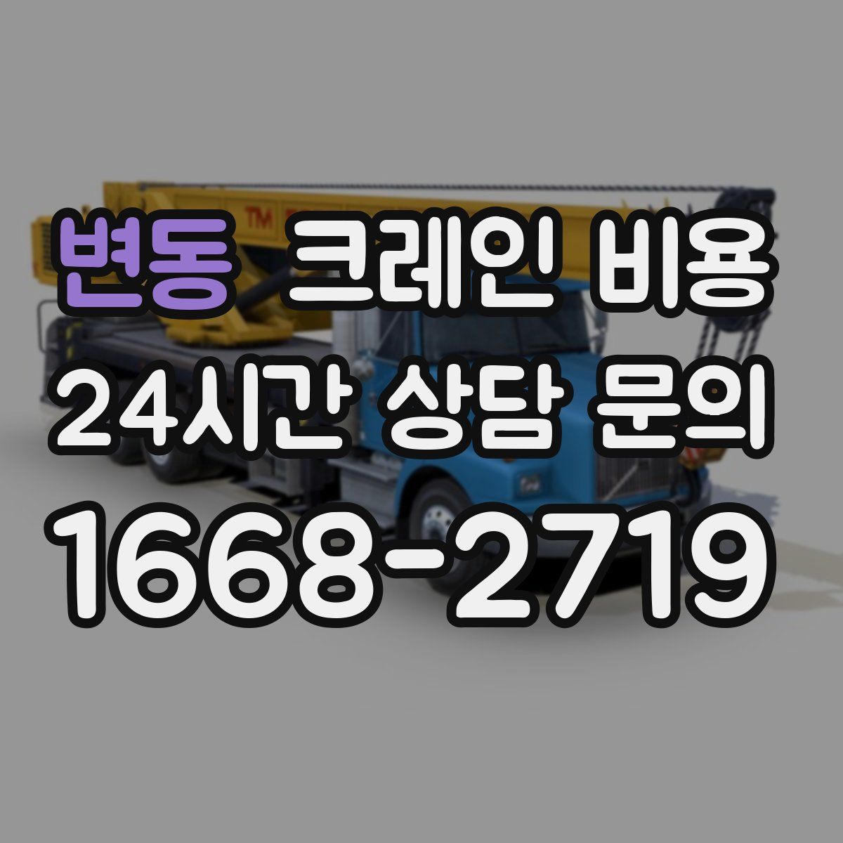 변동 크레인 비용