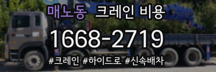 매노동 크레인 비용