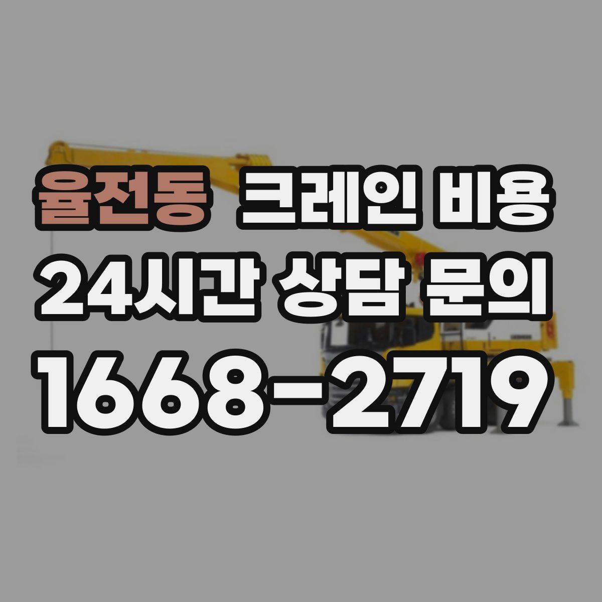 율전동 크레인 비용
