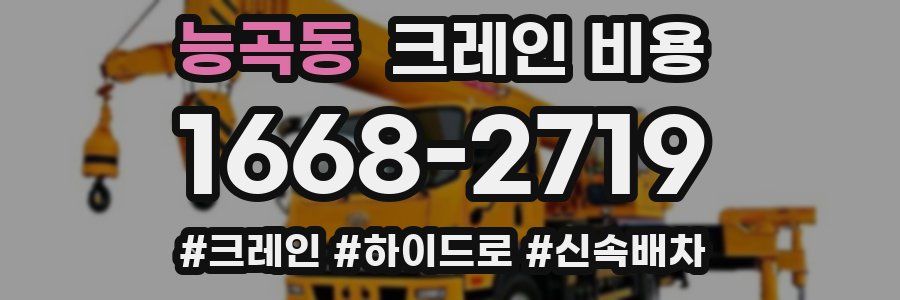 능곡동 크레인 비용