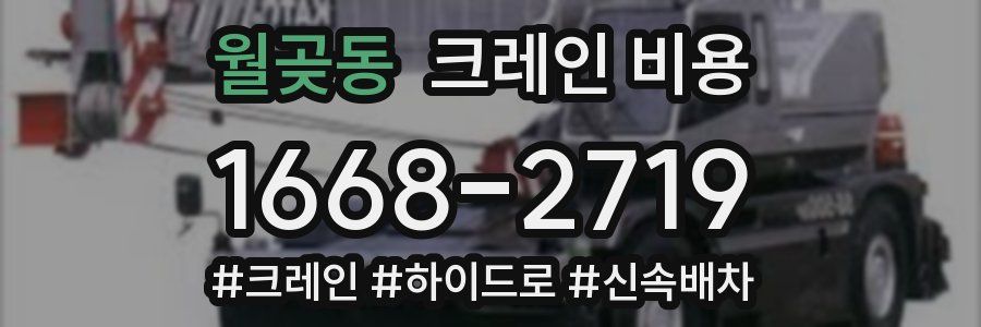 월곶동 크레인 비용