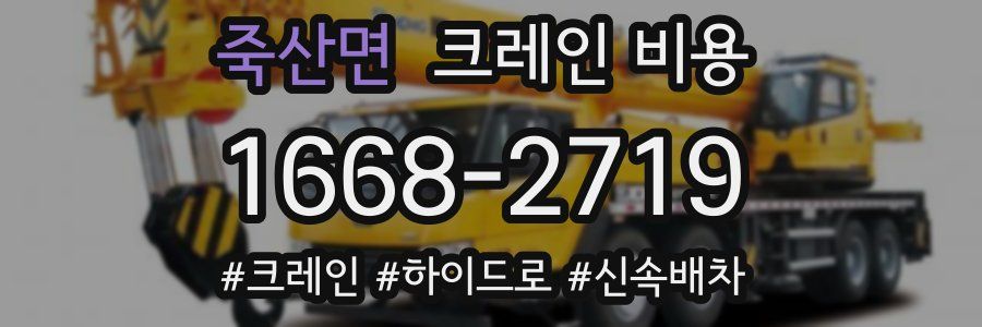 죽산면 크레인 비용