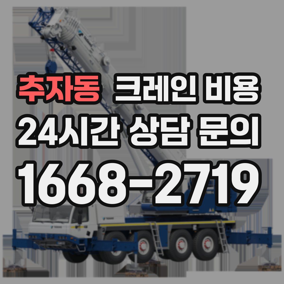 추자동 크레인 비용