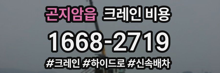 곤지암읍 크레인 비용
