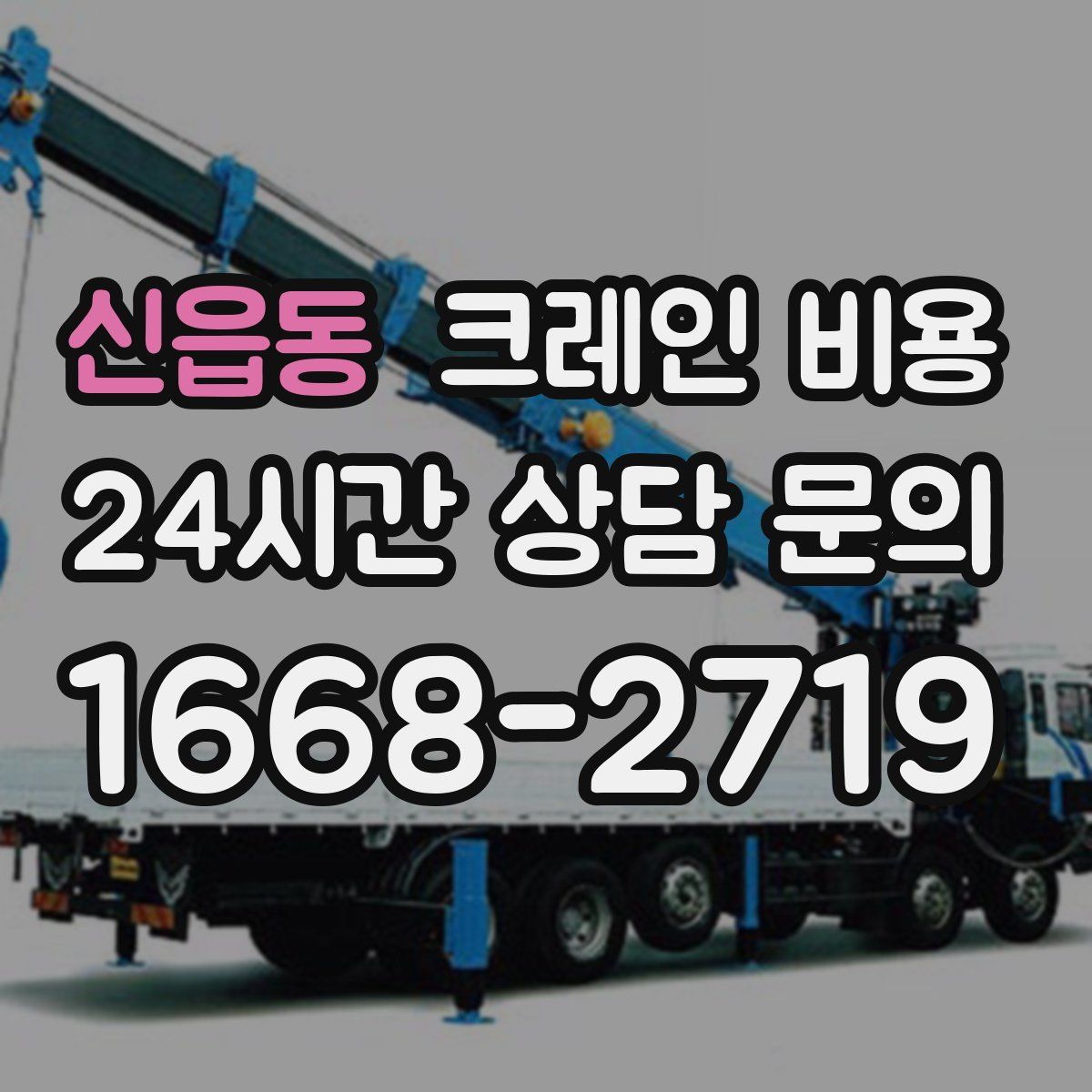 신읍동 크레인 비용