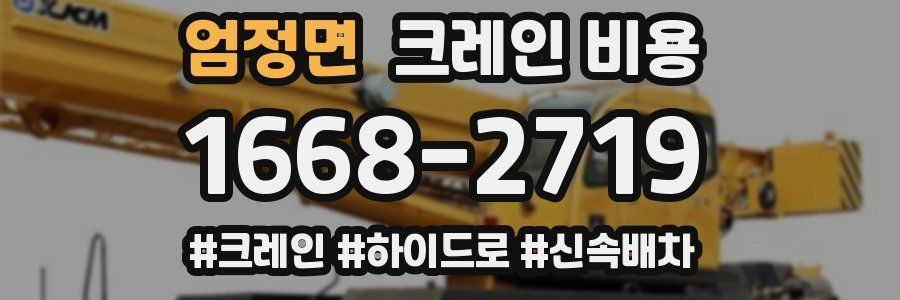 엄정면 크레인 비용