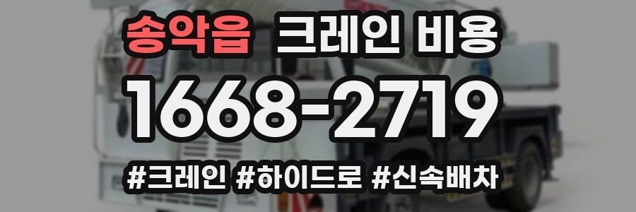 송악읍 크레인 비용