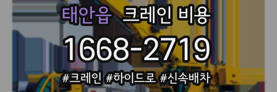 태안읍 크레인 비용