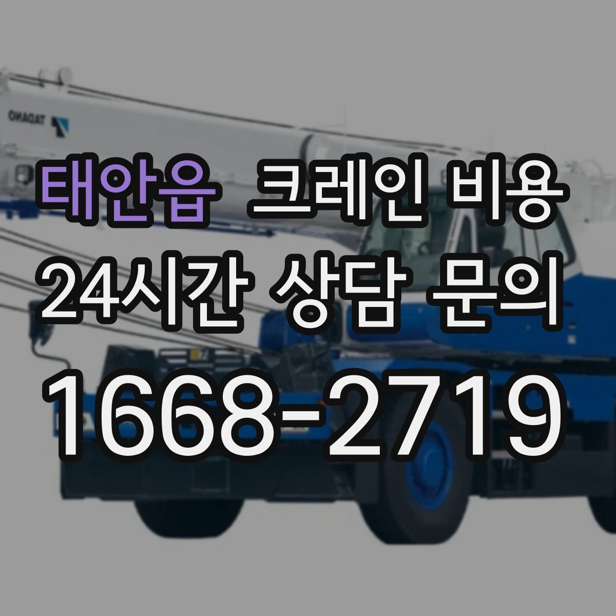 태안읍 크레인 비용