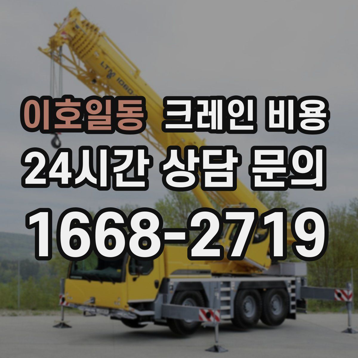 이호일동 크레인 비용