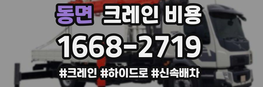 동면 크레인 비용