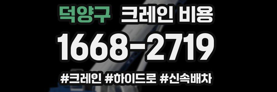 덕양구 크레인 비용