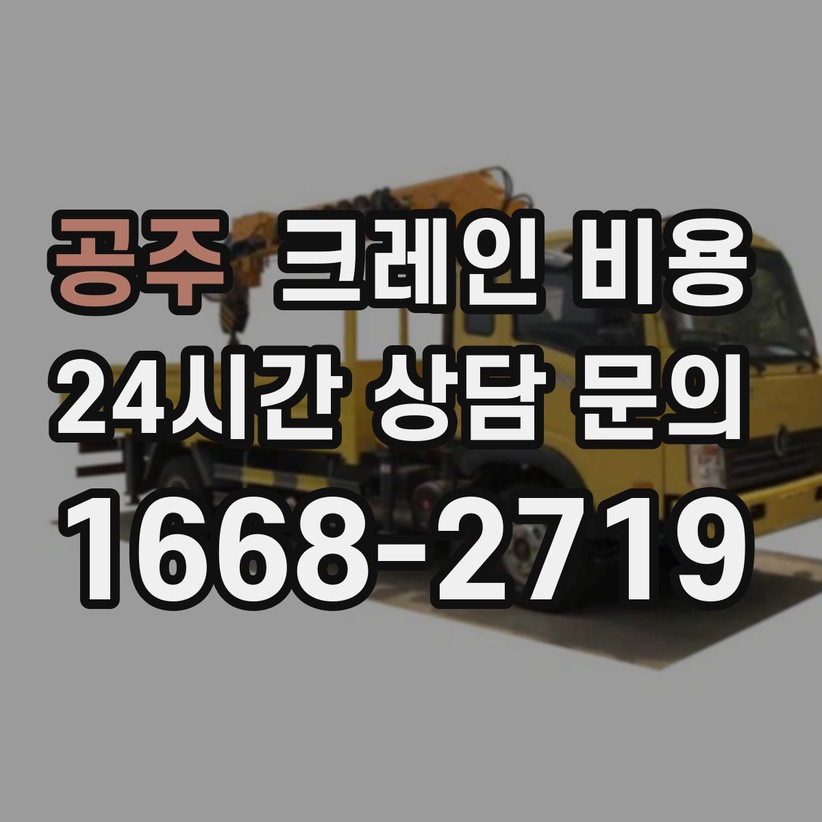 공주 크레인 비용