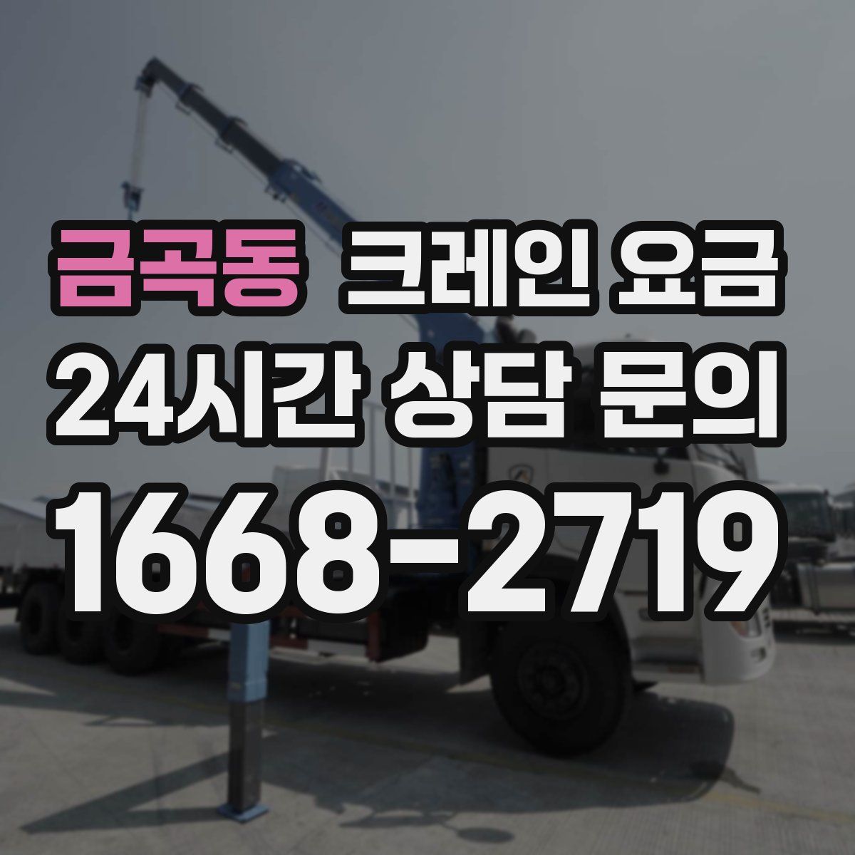 금곡동 크레인 요금