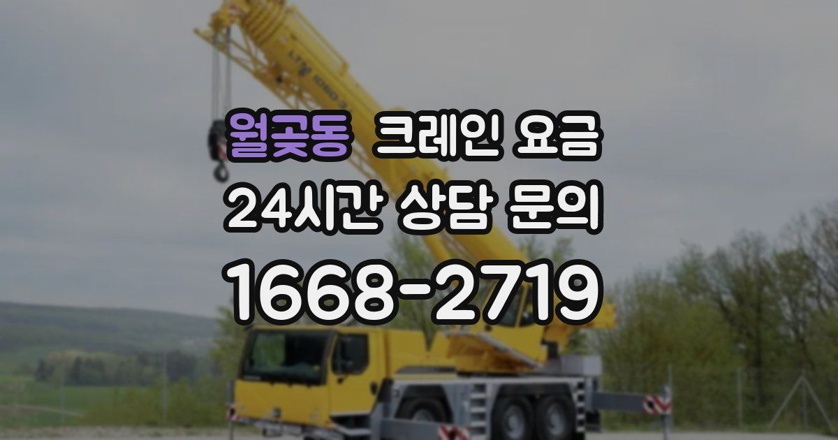 월곶동 크레인 요금