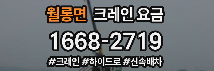 월롱면 크레인 요금