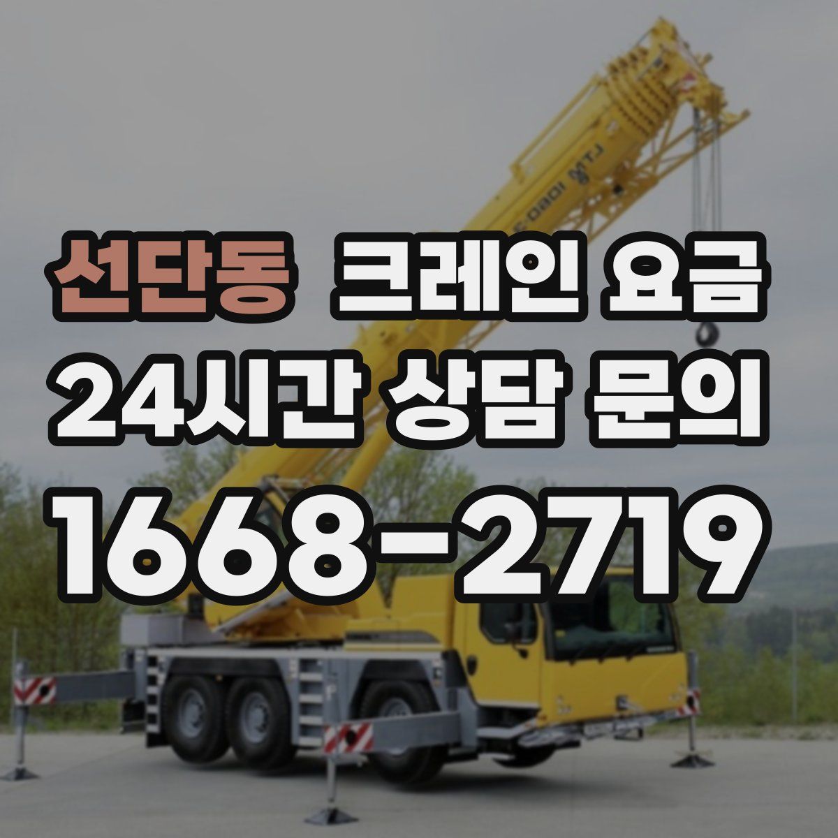 선단동 크레인 요금