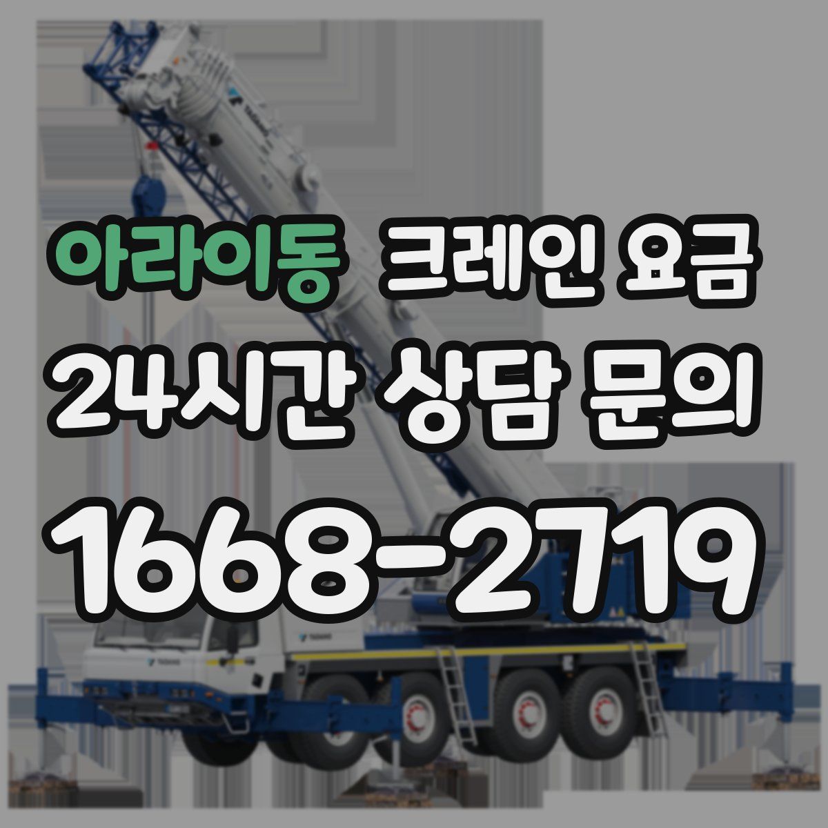 아라이동 크레인 요금