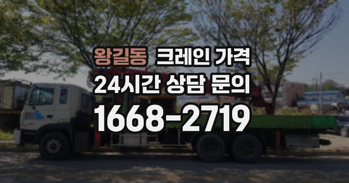 왕길동 크레인 가격