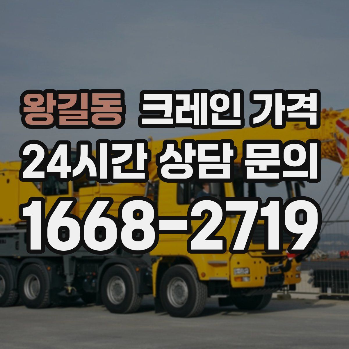 왕길동 크레인 가격