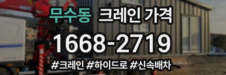 무수동 크레인 가격