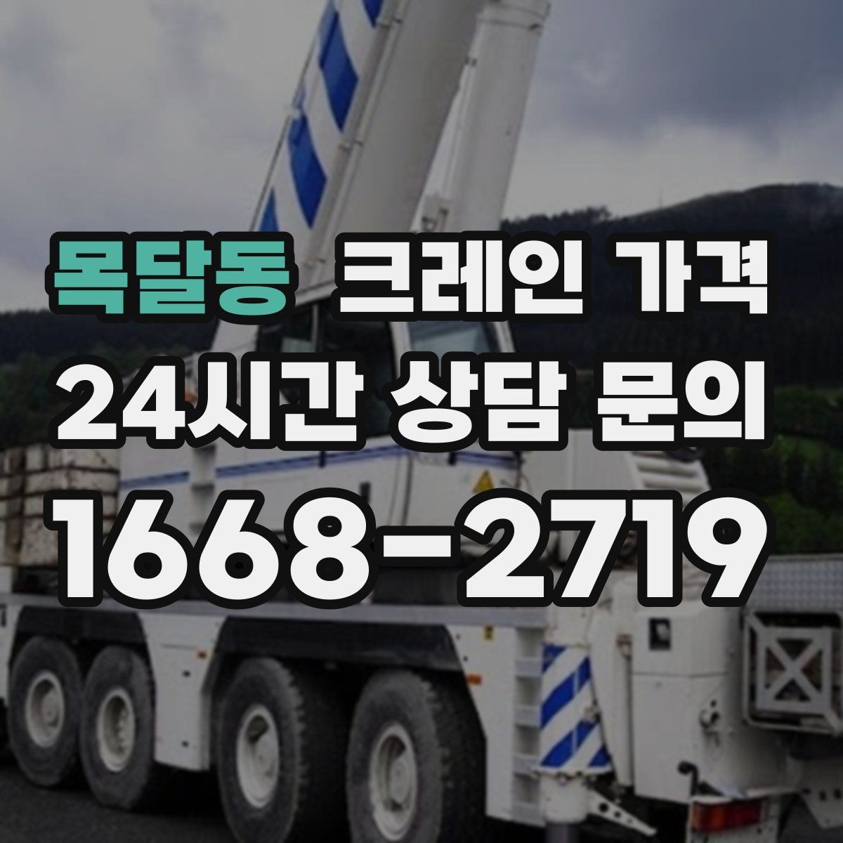 목달동 크레인 가격