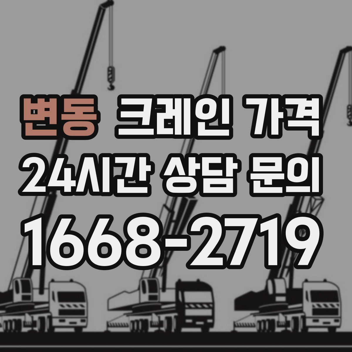변동 크레인 가격