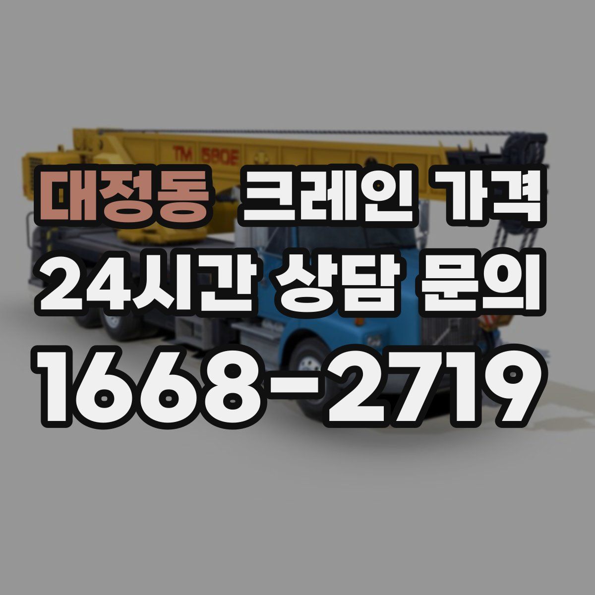 대정동 크레인 가격