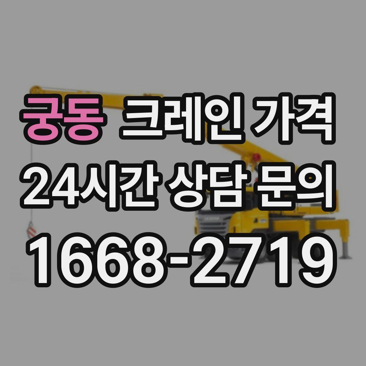 궁동 크레인 가격