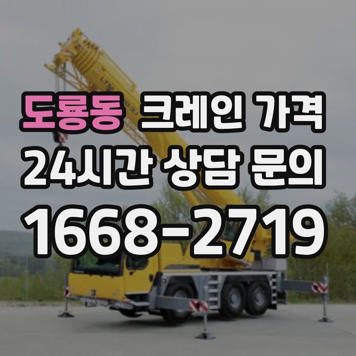 도룡동 크레인 가격