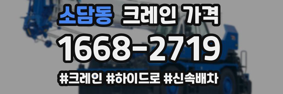 소담동 크레인 가격