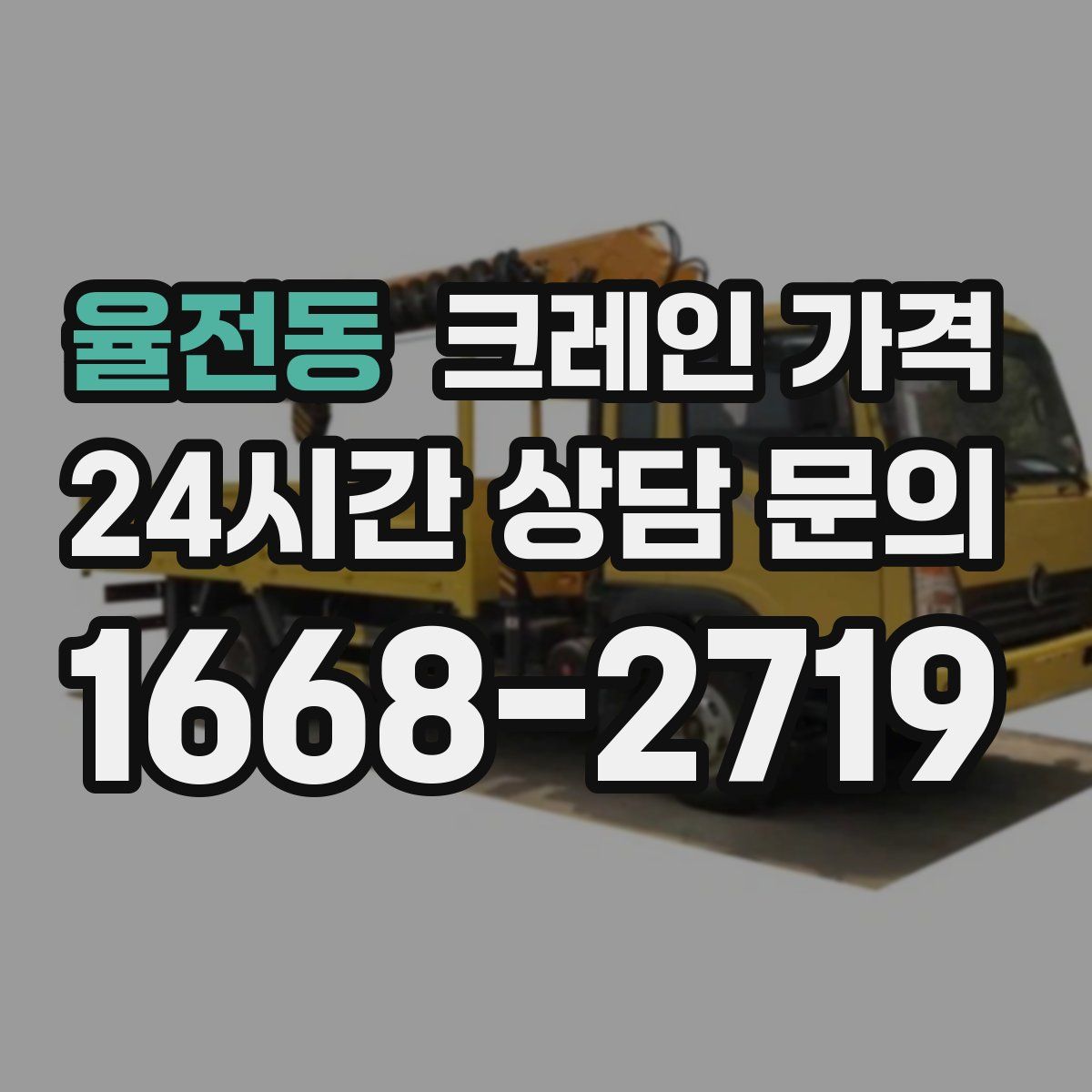 율전동 크레인 가격