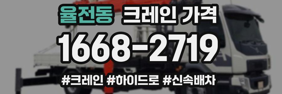 율전동 크레인 가격