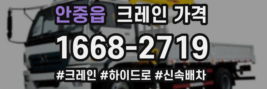 안중읍 크레인 가격