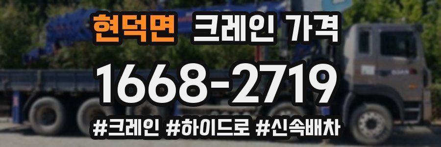 현덕면 크레인 가격