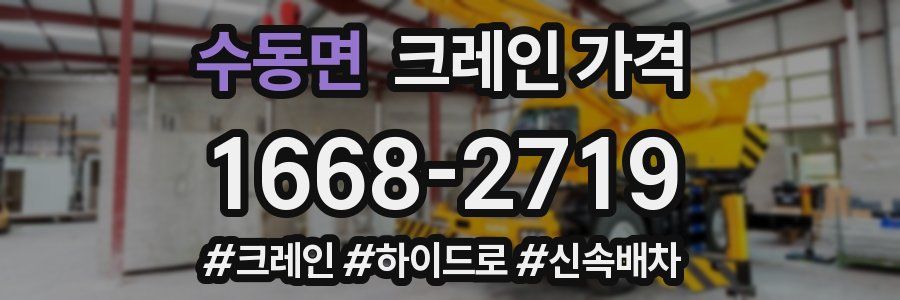 수동면 크레인 가격