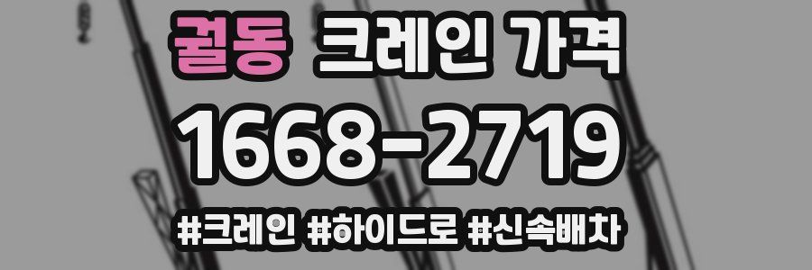 궐동 크레인 가격