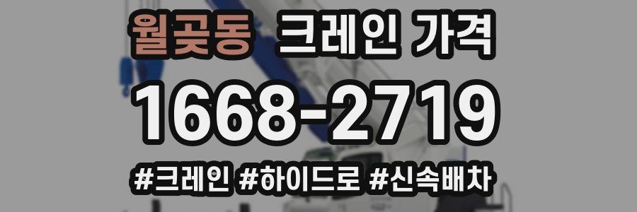 월곶동 크레인 가격