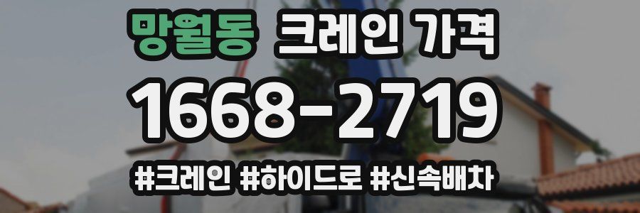 망월동 크레인 가격